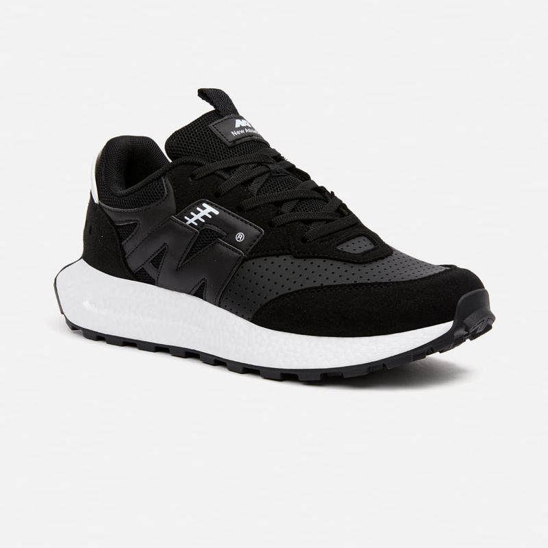 NEW ATHLETIC - Zapatillas New Athletic Lifestyle Dynamic154 Negro Con Blanco Hombre