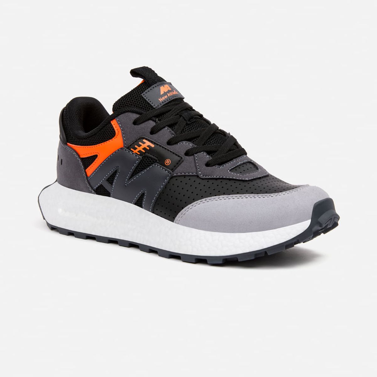 NEW ATHLETIC - Zapatillas New Athletic Lifestyle Dynamic154 Plomo Con Negro Hombre