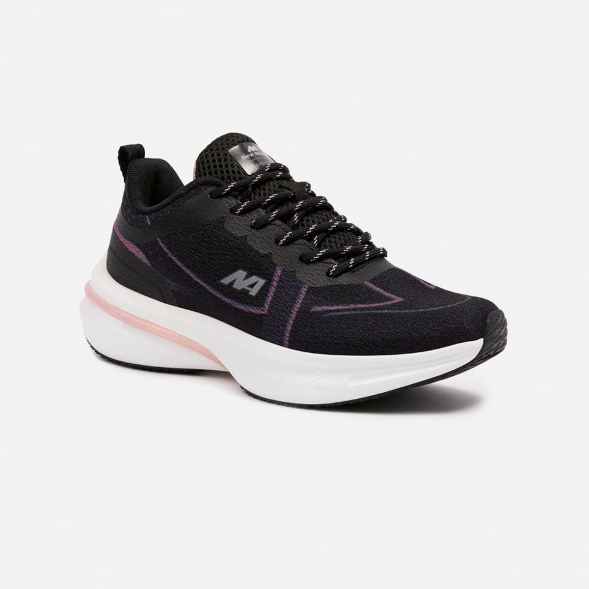 NEW ATHLETIC - Zapatillas New Athletic Running Spoom113 Negro Con Morado Mujer