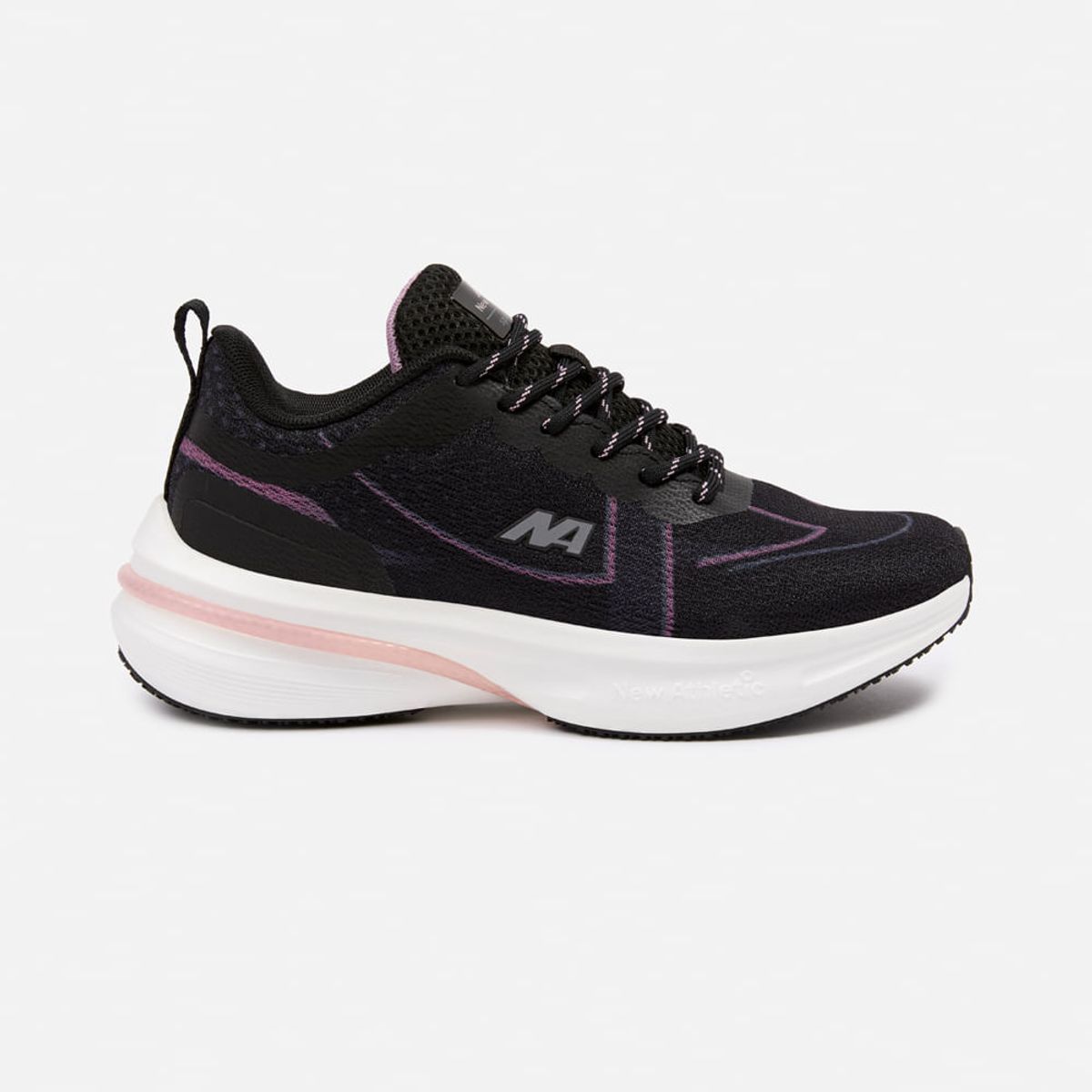 NEW ATHLETIC - Zapatillas New Athletic Running Spoom113 Negro Con Morado Mujer
