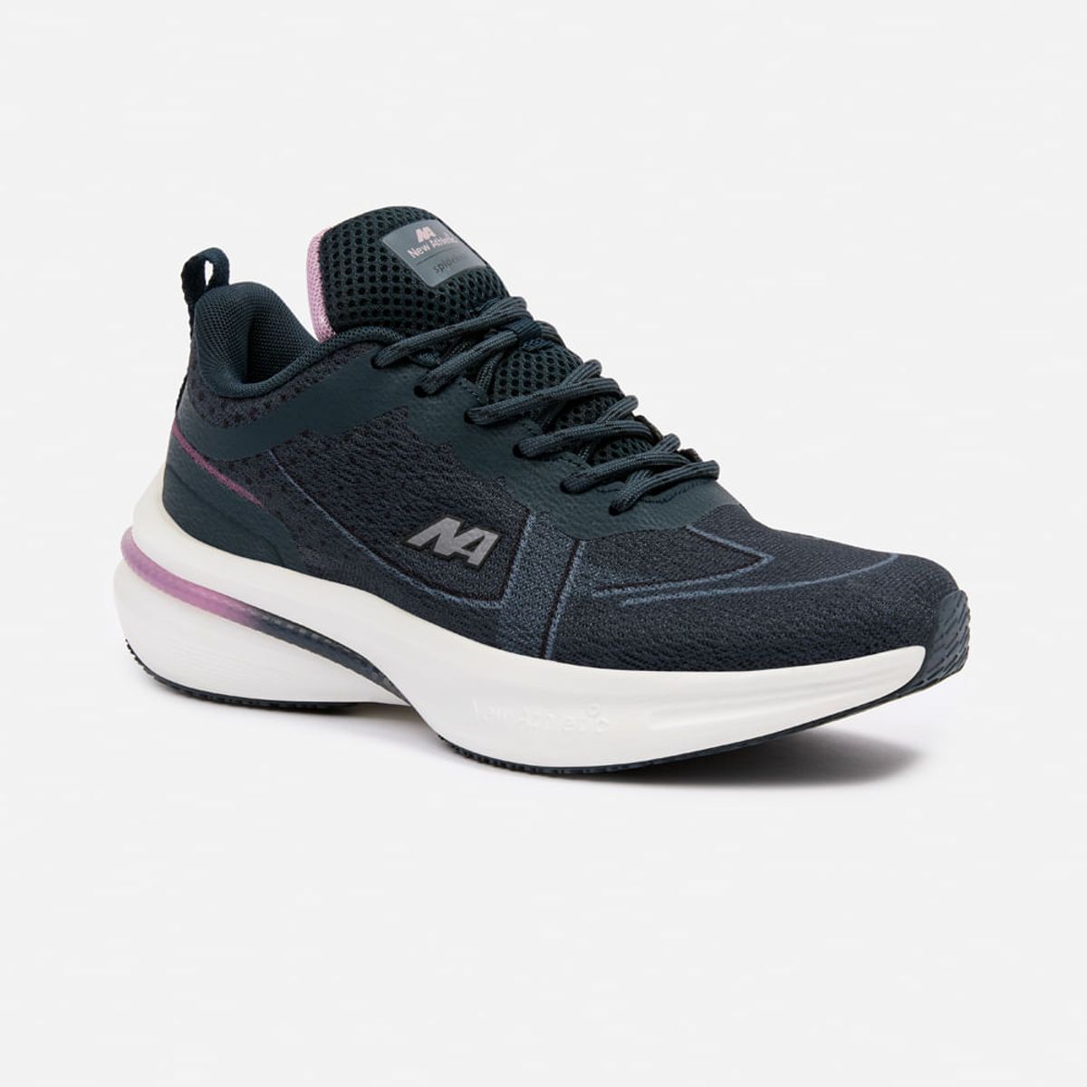 NEW ATHLETIC - Zapatillas New Athletic Running Spoom113 Plomo Con Lila Mujer