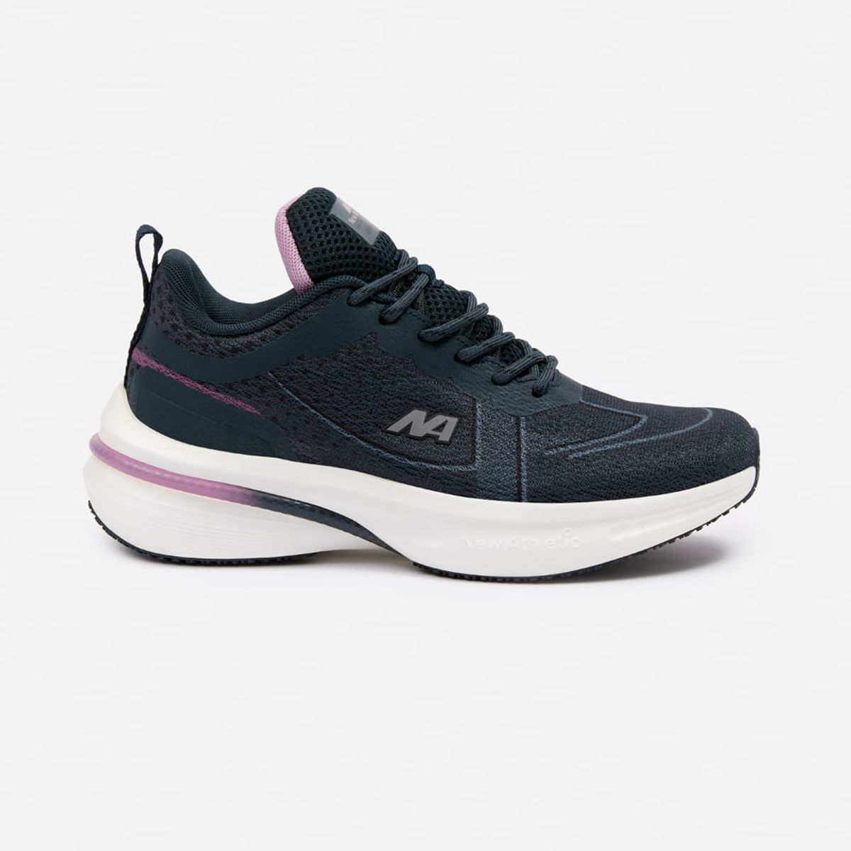 NEW ATHLETIC - Zapatillas New Athletic Running Spoom113 Plomo Con Lila Mujer