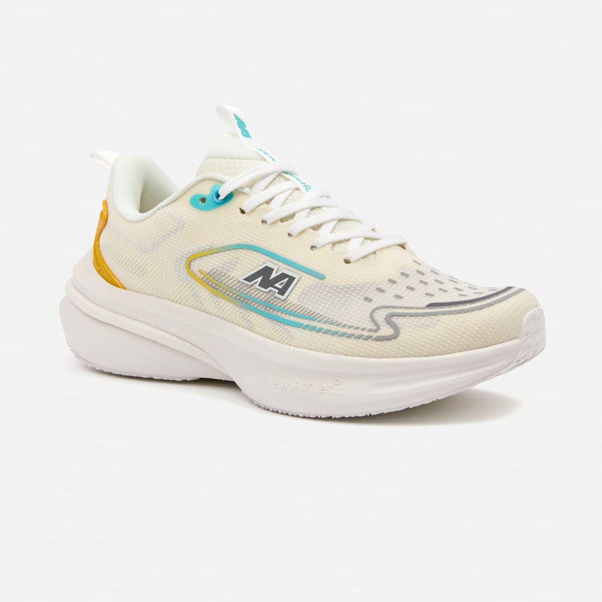 NEW ATHLETIC - Zapatillas New Athletic Running Spoom117 Crema Con Naranja Hombre