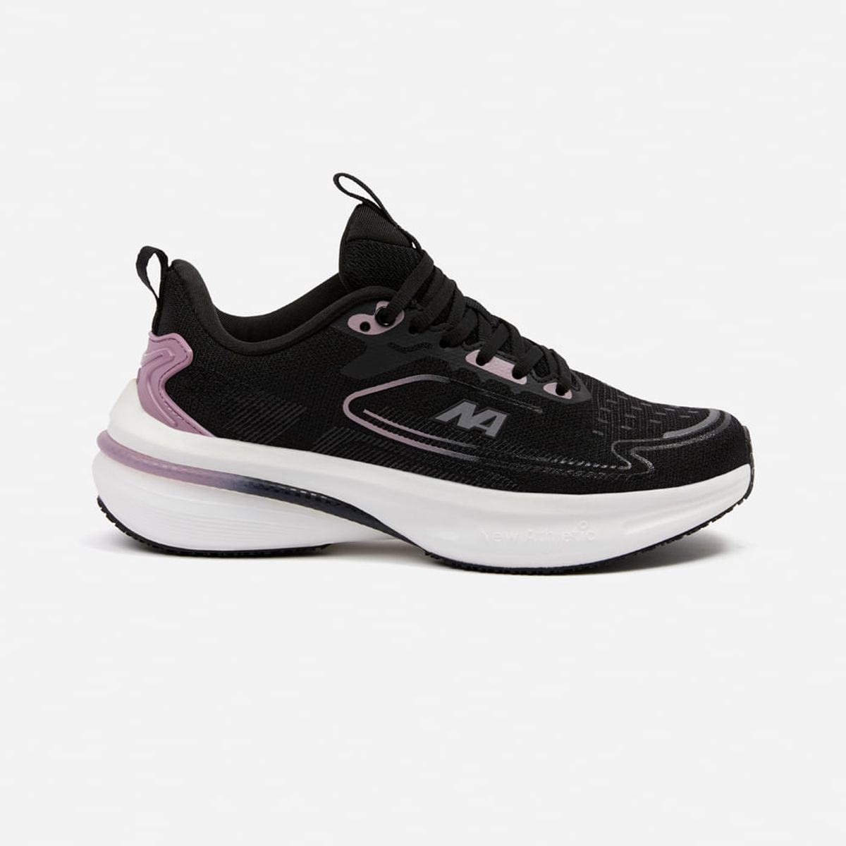 NEW ATHLETIC - Zapatillas New Athletic Running Spoom117 Negro Con Lila Mujer
