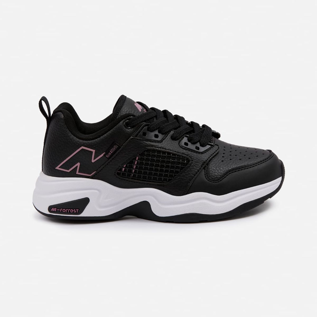 NEW ATHLETIC - Zapatillas New Athletic Tennis Forrest21 Negro Con Uva Mujer