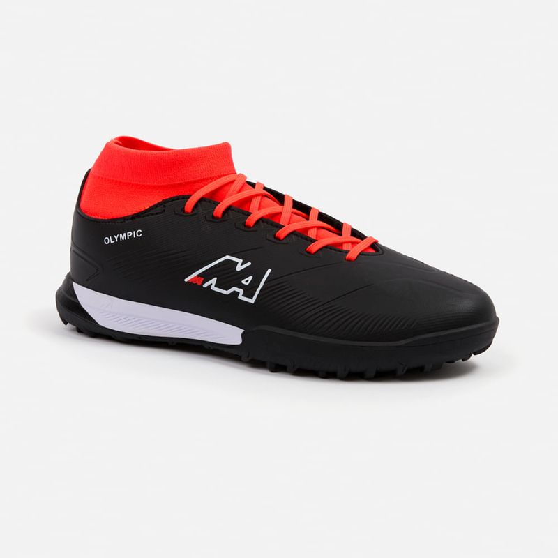 NEW ATHLETIC - Zapatillas New Athletic Football Olympic118 Negro Con Naranja Hombre