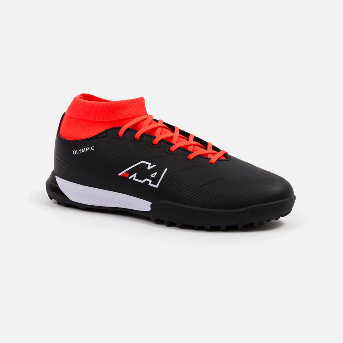 NEW ATHLETIC - Zapatillas New Athletic Football Olympic118 Negro Con Naranja Juvenil