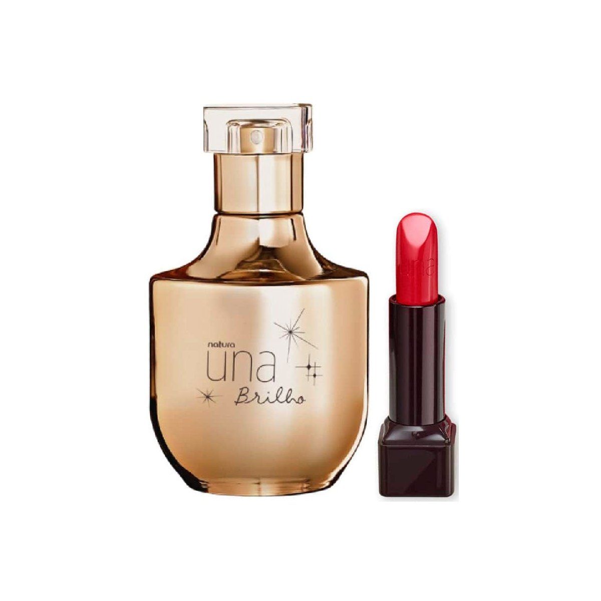 NATURA - UNA Brillo Perfume de Mujer con Labial Rojo 2C Natura