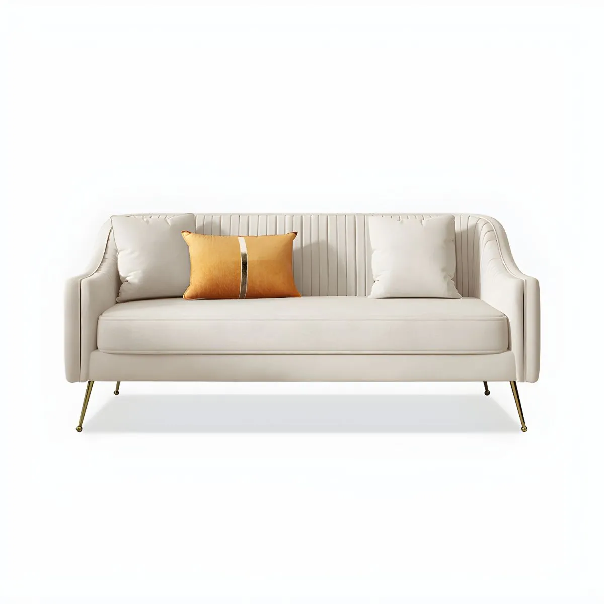 GENERICO - Sofa Aura Nordic 3 Cuerpos - Blanco