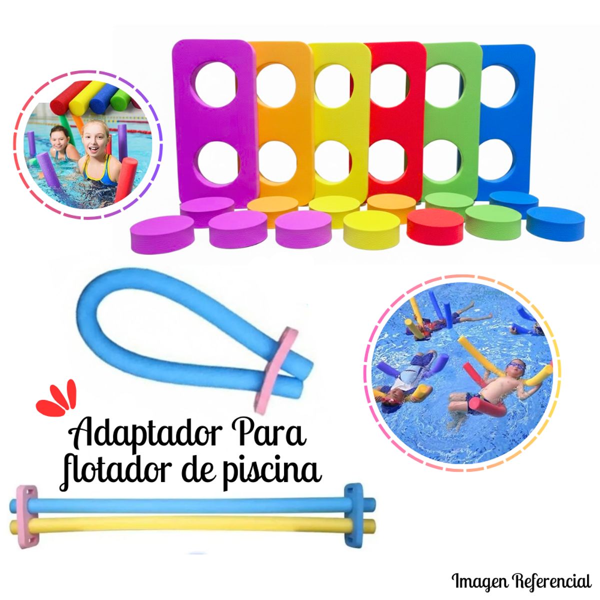 GENERICO - Seguro Para Flotador En Forma De Tallarín