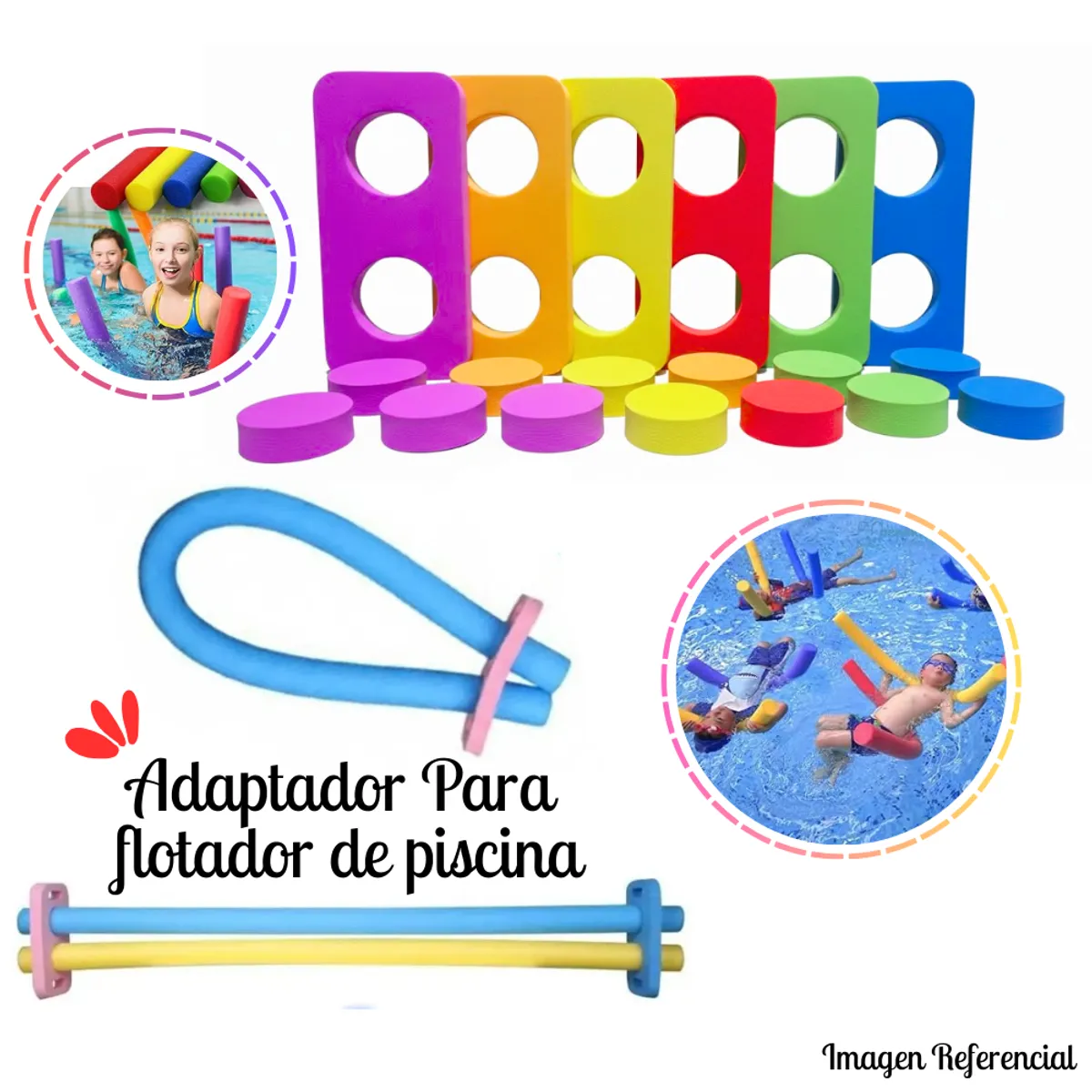 GENERICO - Seguro Para Flotador En Forma De Tallarín