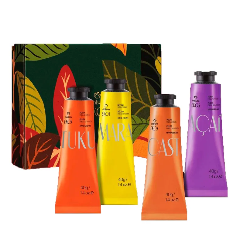 NATURA - Kit Ekos Pulpa para Mano x4 und Tukumá Maracuyá Castaña y Acai