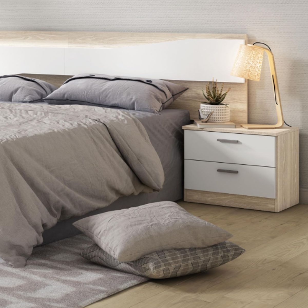 NACION MUEBLES - Velador pequeño blanco Art NM