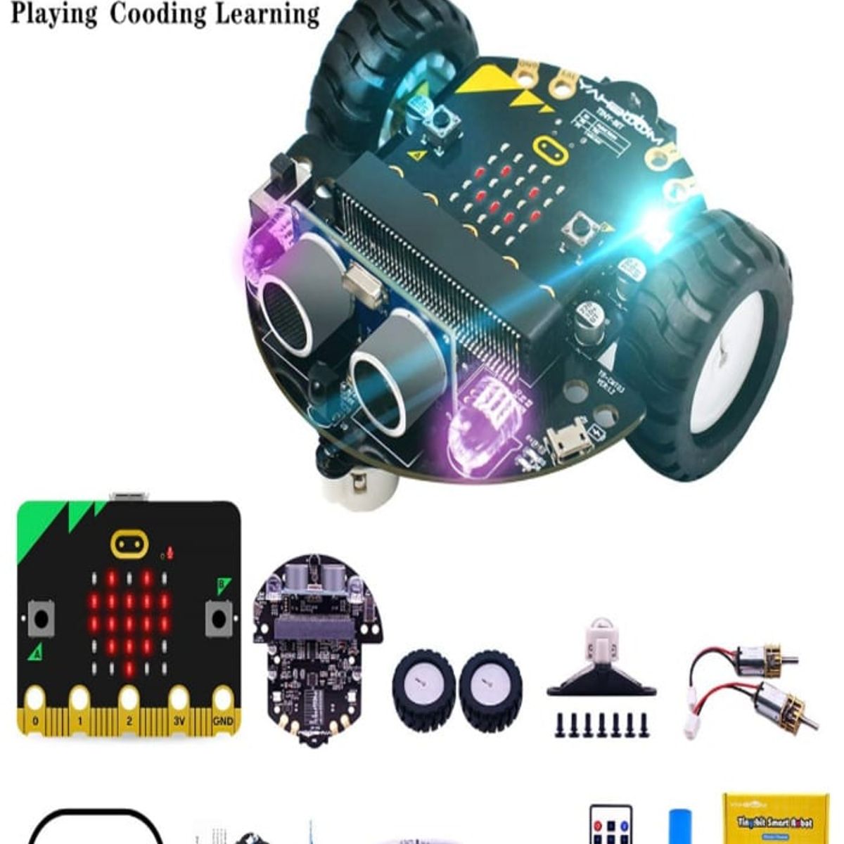 GENERICO - Kit coche de juguete educativo robótica inteligente