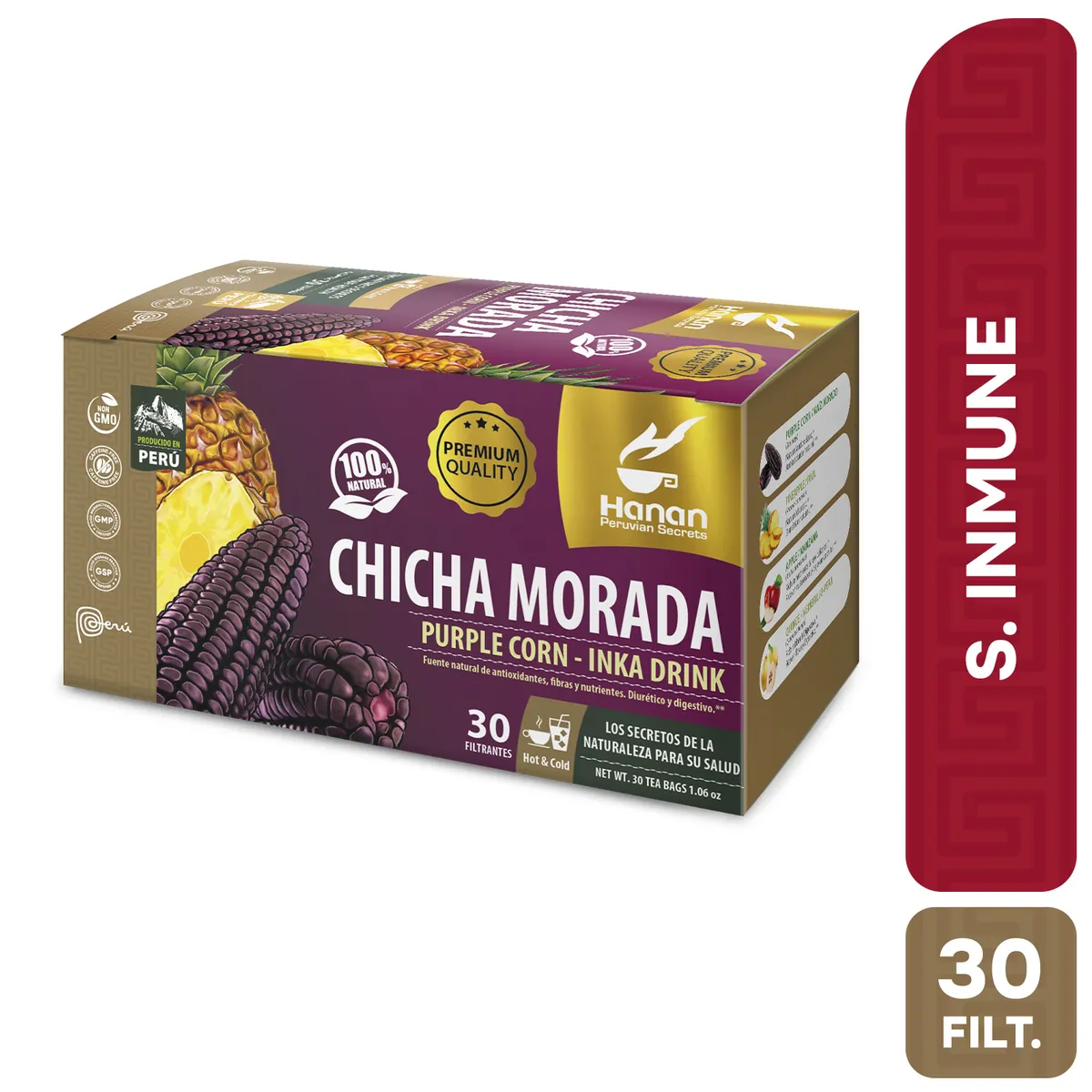 HANAN PERUVIAN SECRETS - Chicha Morada Filtrante Hanan Tripack 30 und