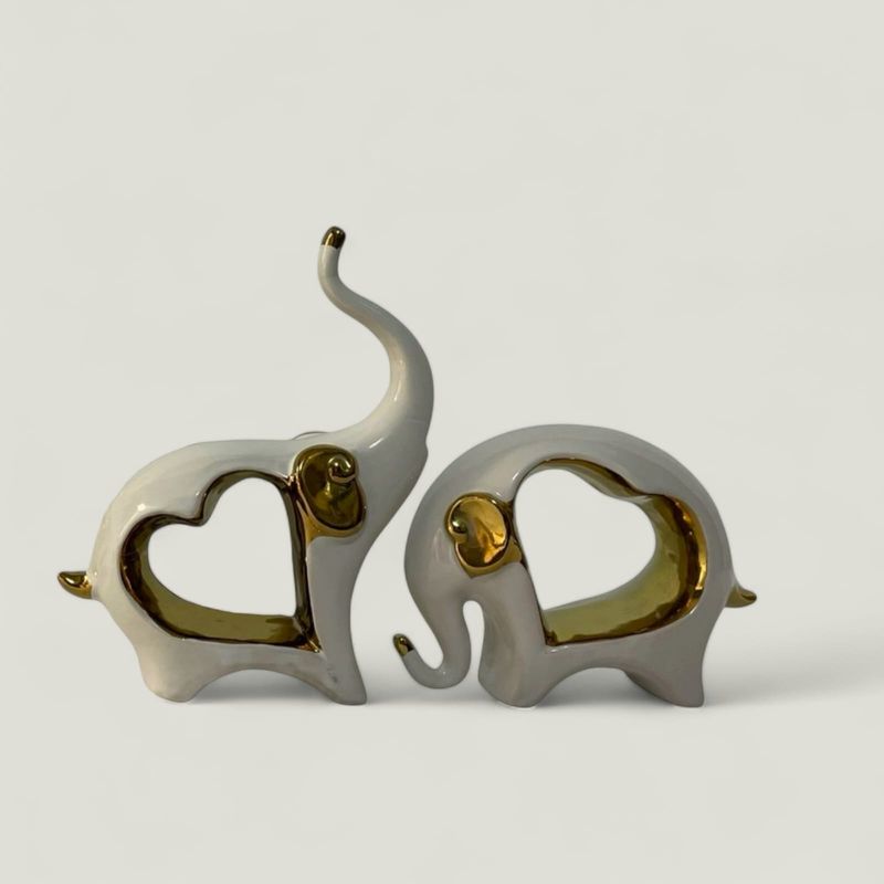 GENERICO - Adorno Elefante Corazón 20x16 cm