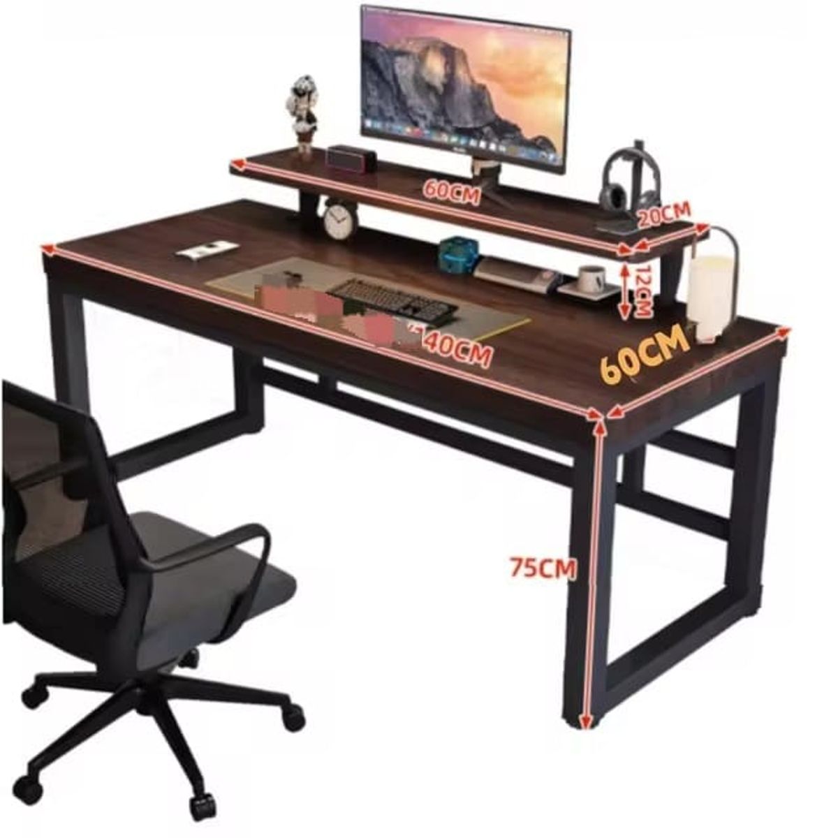 DMUEBLES - DM ESCRITORIO EJECUTIVO GERENCIA TECNIC - CEDRO NEGRO