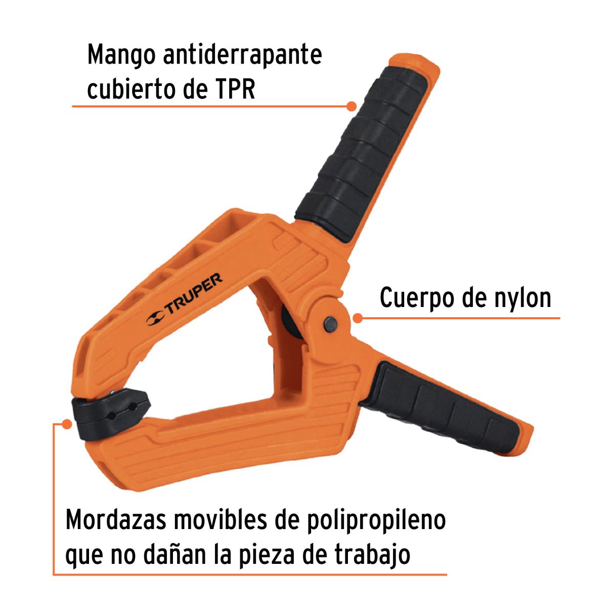 Truper - Prensa de Resorte 8" Carpintero TRUPER 17702