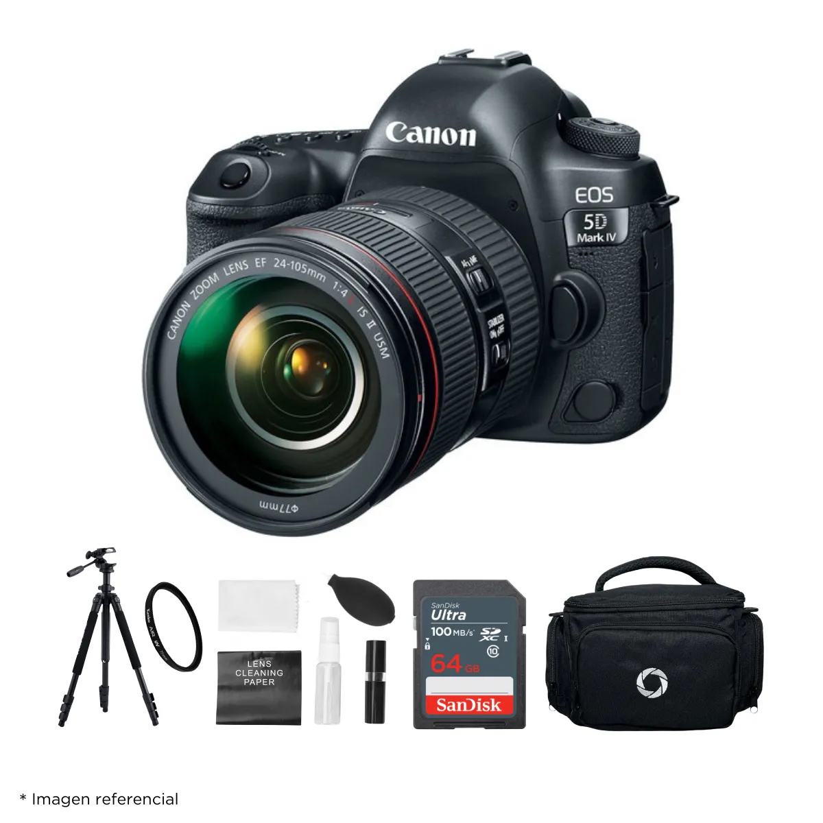 CANON - Cámara Canon EOS 5D Mark IV +Lente 24-105mm f4L IS II USM+Kit Ultimate