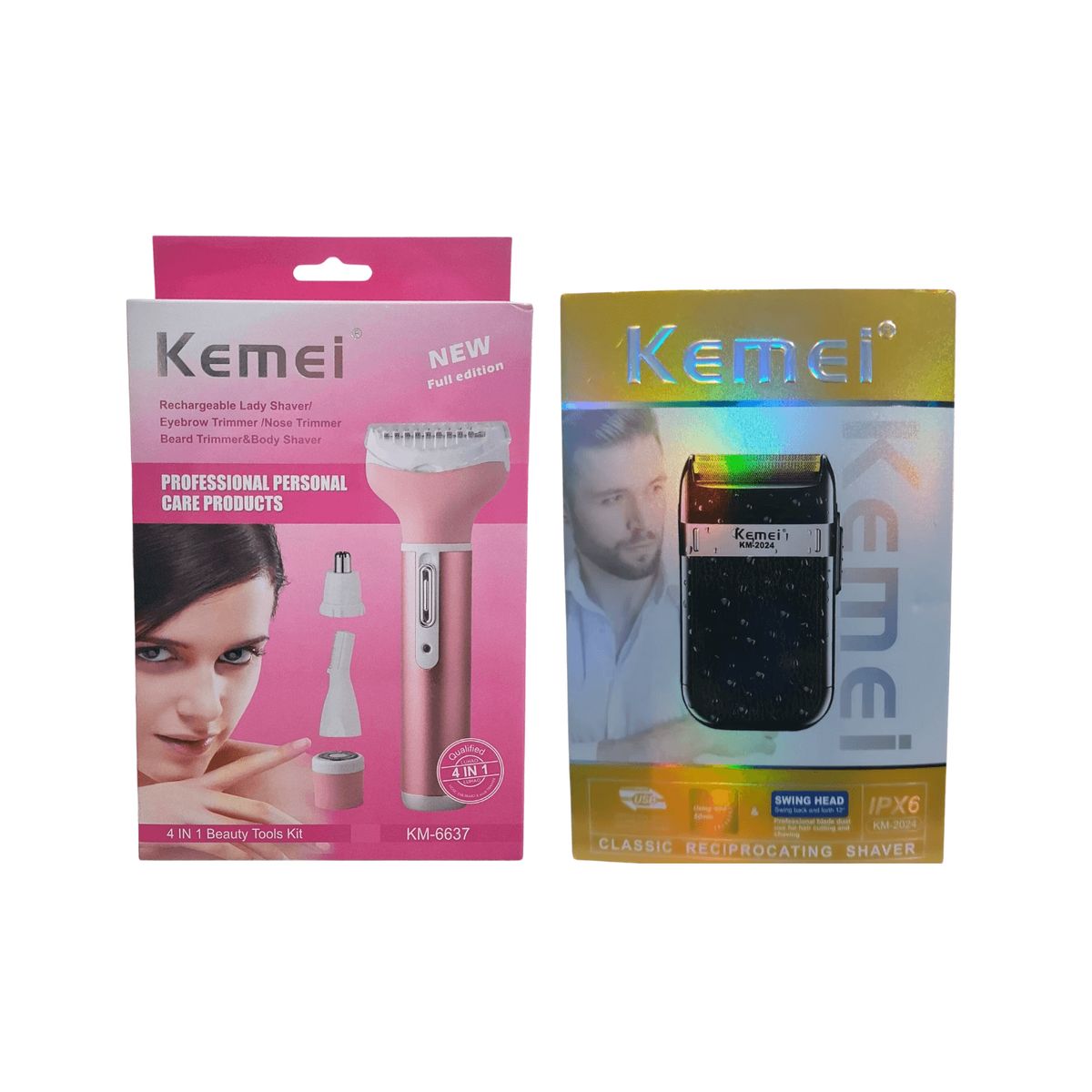 KEMEI - Kit Premium de Afeitado para Hombre y Mujer