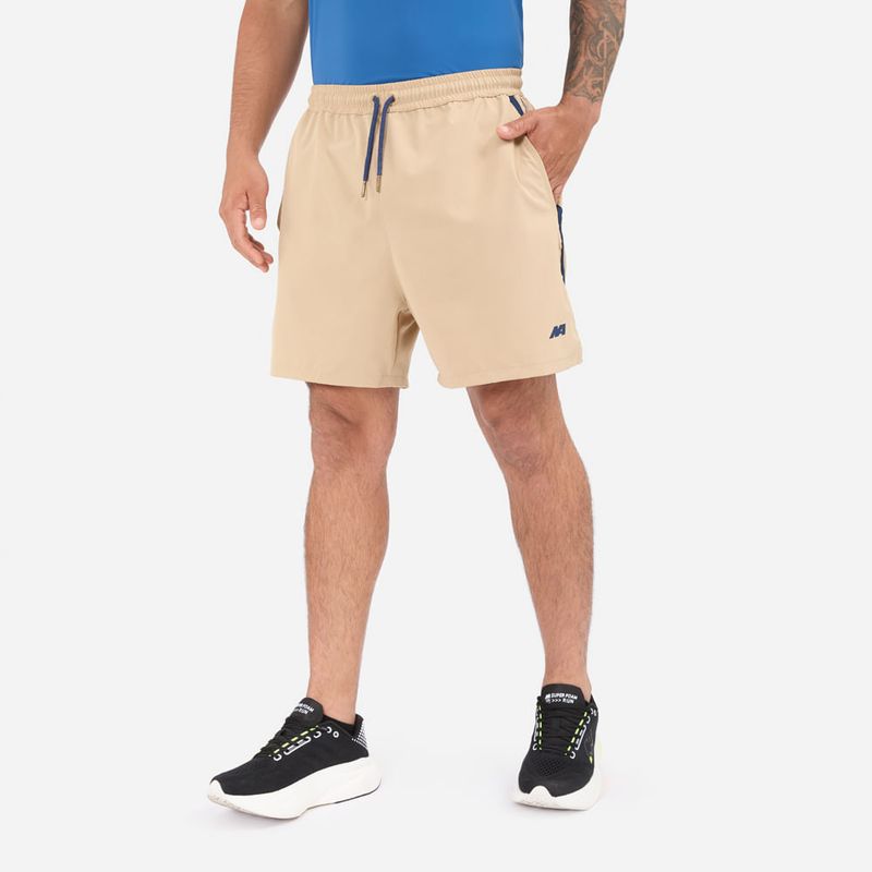 NEW ATHLETIC - Short New Athletic Renzo Beige Con Azul Hombre