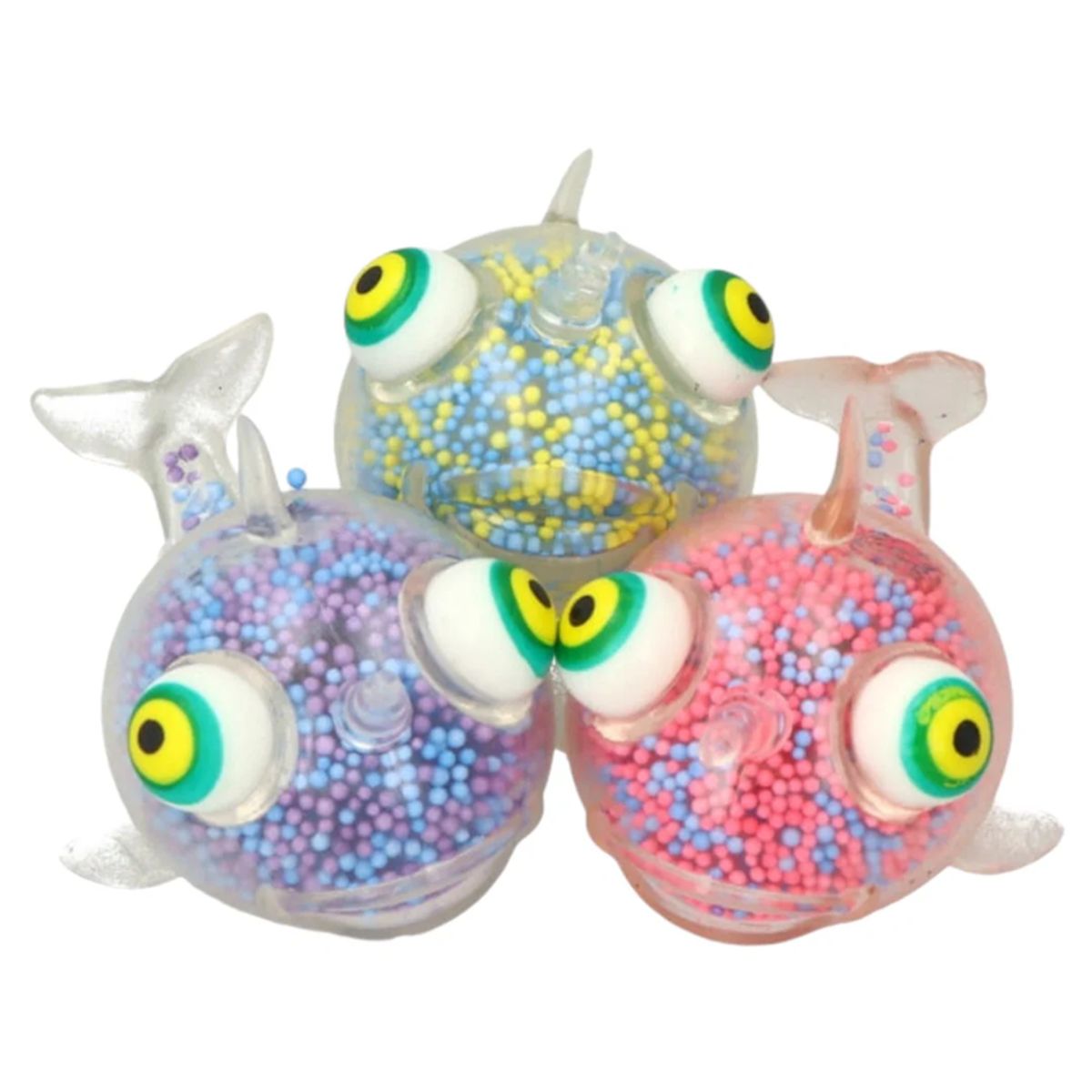 GENERICO - Pack x 2 Squishys peces con luces