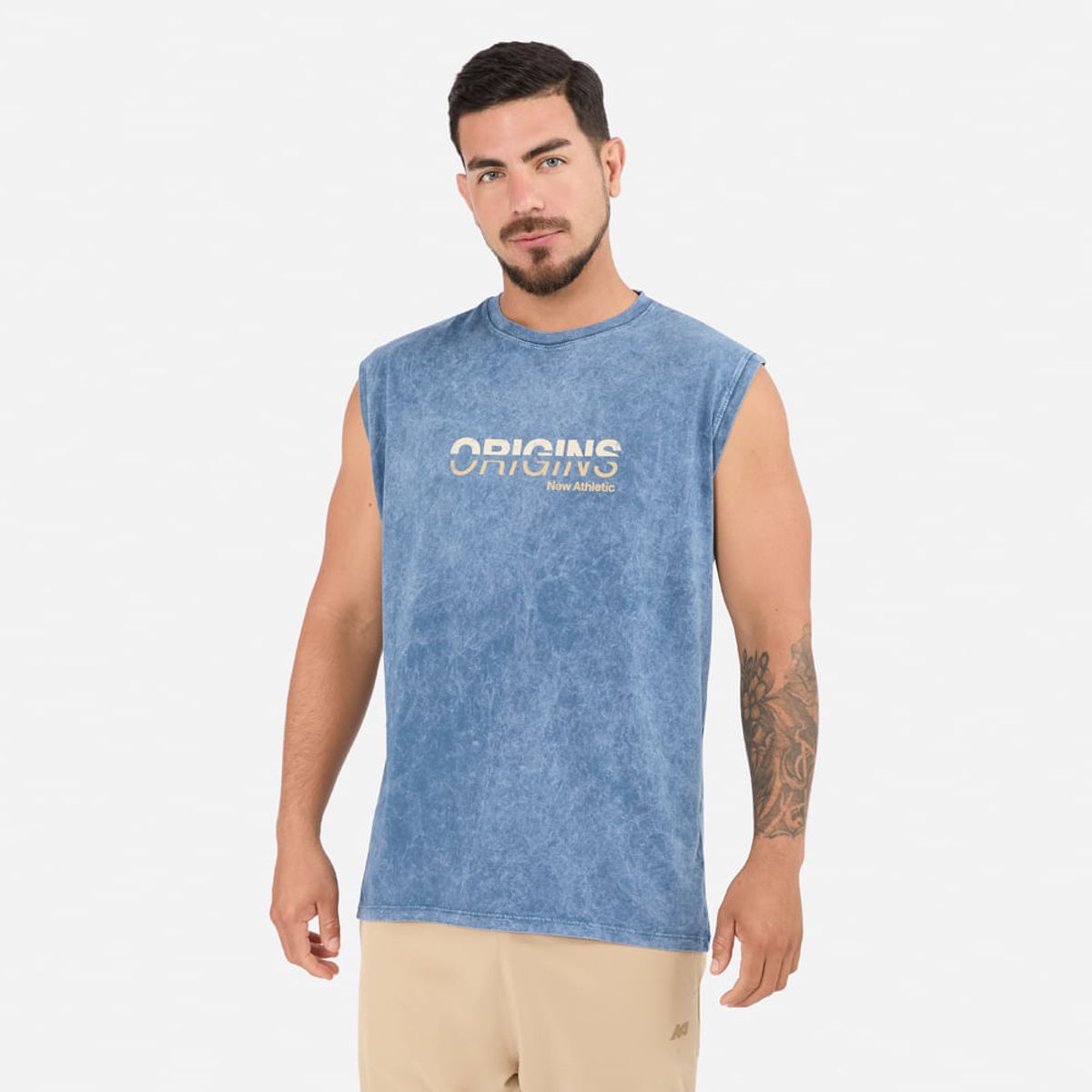 NEW ATHLETIC - Bvd New Athletic Mike Azul Acero Hombre