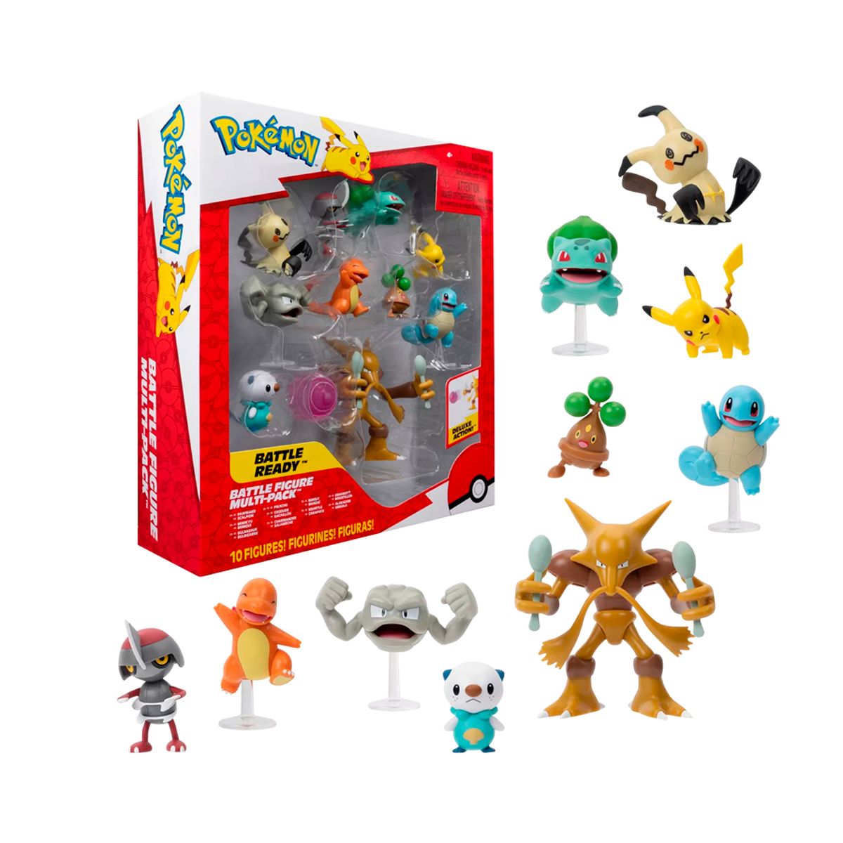POKEMON - Pokemon Jazwares Battle Ready Mini Figuras Set 10pk