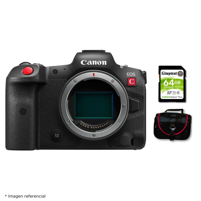 CANON - Cámara Canon EOS R5 C Cuerpo Solo + Kit Básico de Accesorios