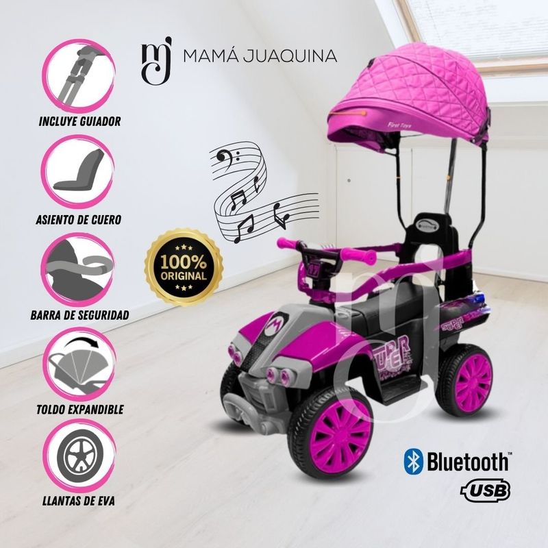 BABY - Correpasillo a Batería «KARTMARIO» con Bluetooth Pink