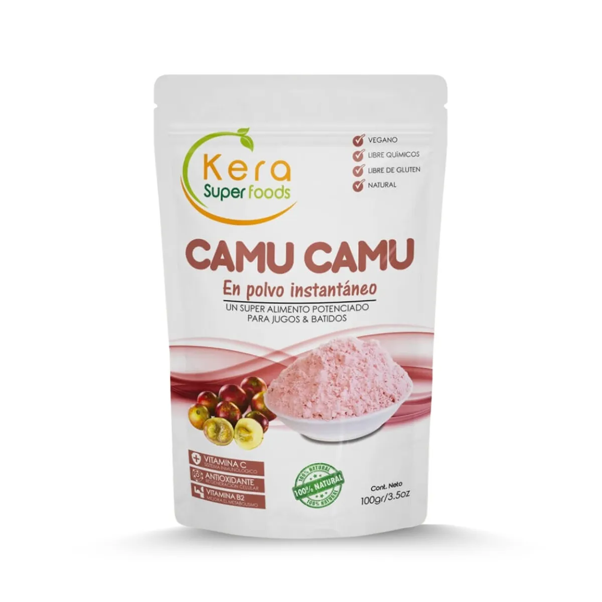 KERA SUPERFOODS - CAMU CAMU ATOMIZADO 100GR - KERA SUPERFOODS