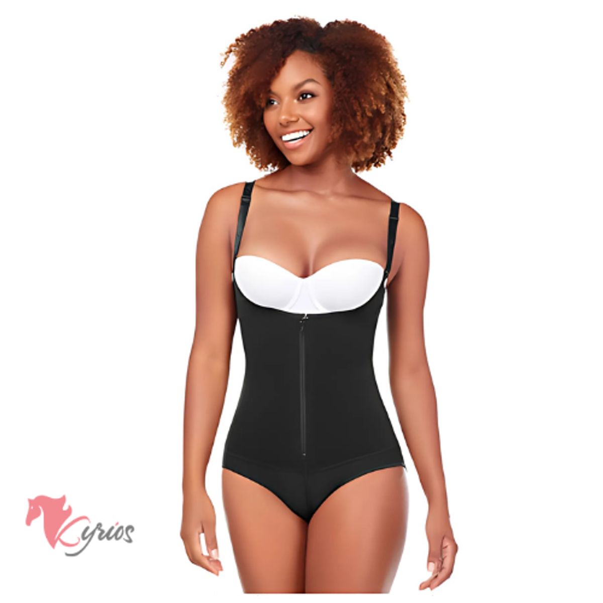 NACIONAL - Fajas Body Con Cierre De Broche Color Negro Talla S