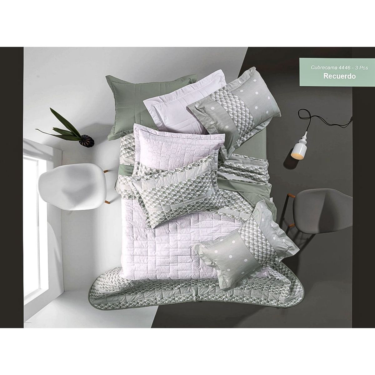 ALTENBURG - Cubrecama + Sábanas  100% Algodón Pima 200 Hilos Queen - RECUERDO