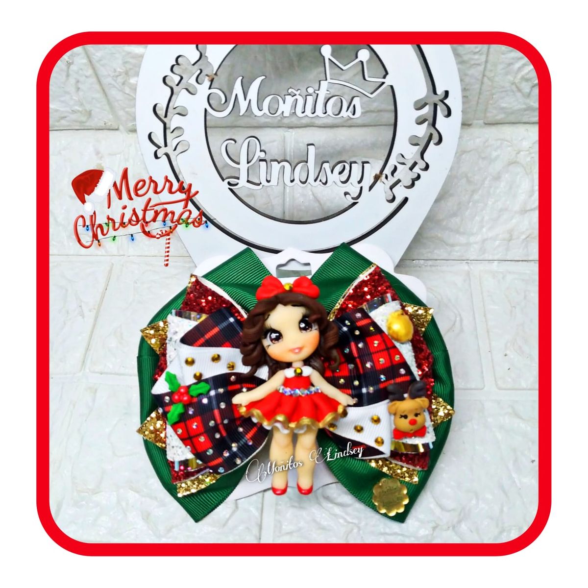 GENERICO - Maxilazo Niña Navidad - Moñitos Lindsey