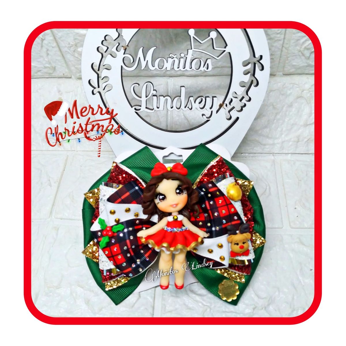 GENERICO - Maxilazo Niña Navidad - Moñitos Lindsey