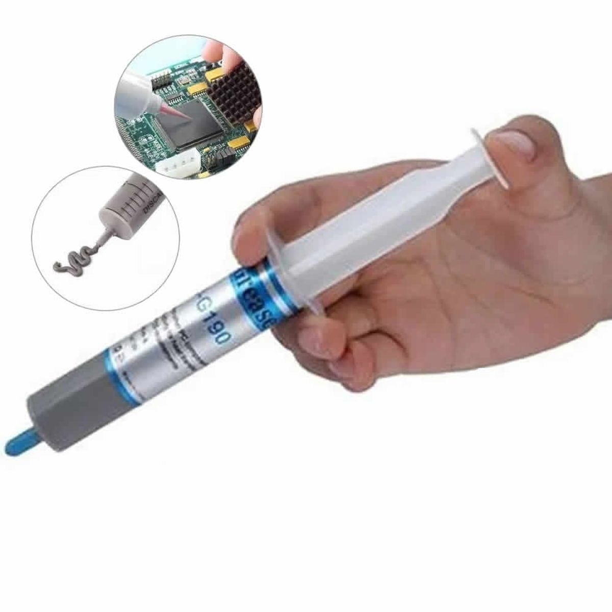 GENERICO - Pasta Térmica Yj-g190 Disipadora Calor Gris Jeringa