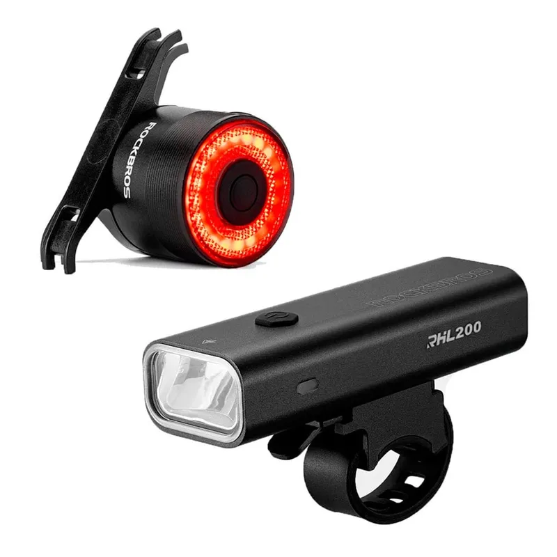 ROCKBROS - Pack de Luz delantera y trasera Rockbros