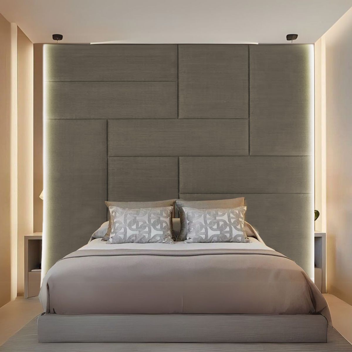 BARAKA HOME - Cabecera Arhus King - Beige Claro