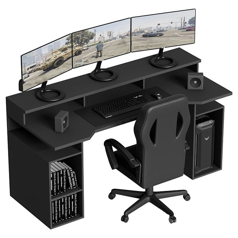 GENERICO - Escritorio Gamer Sanji Moderno - Negro