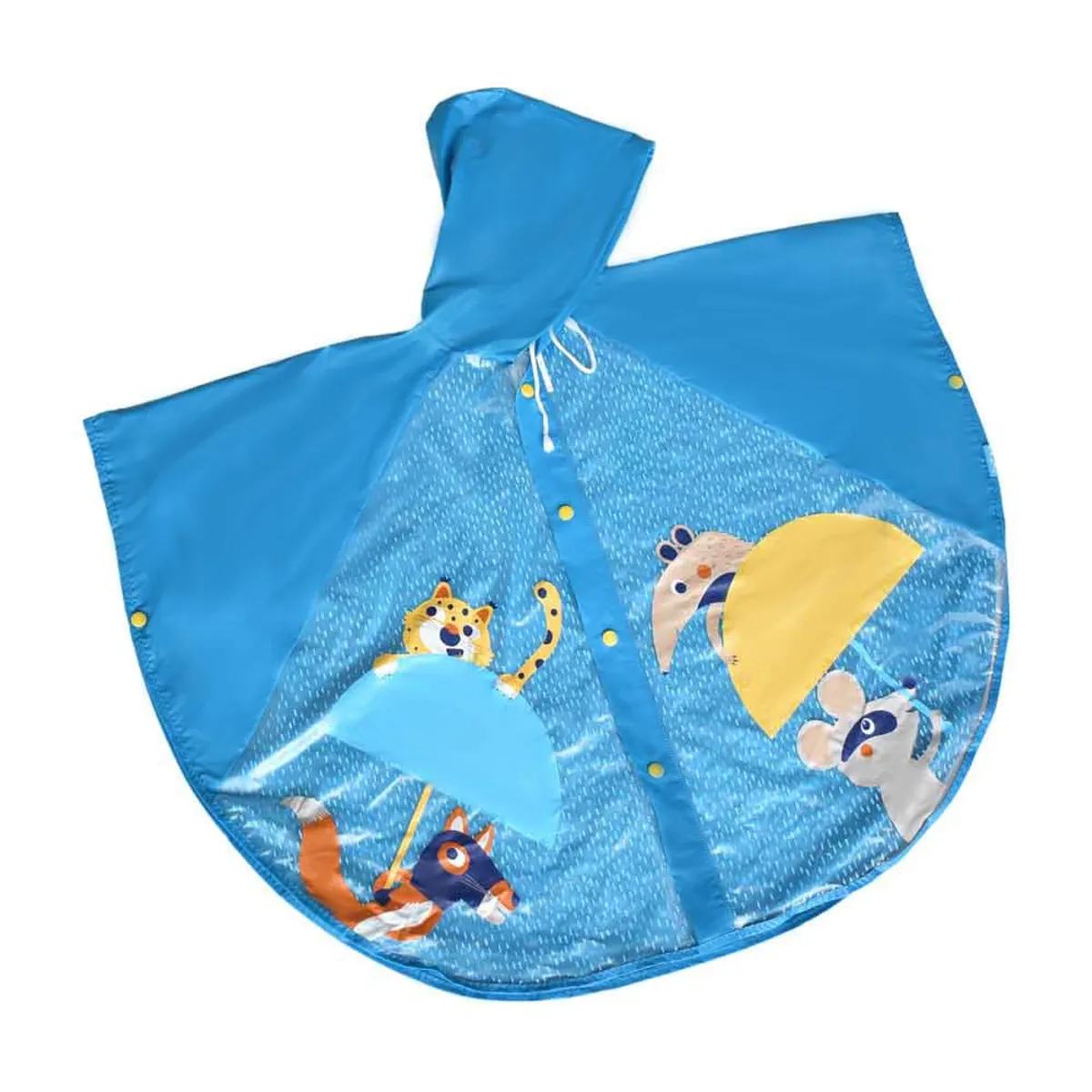 GENERICO - PONCHO IMPERMEABLE CON CAPUCHA GRANJITA PARA NIÑOS UNISEX