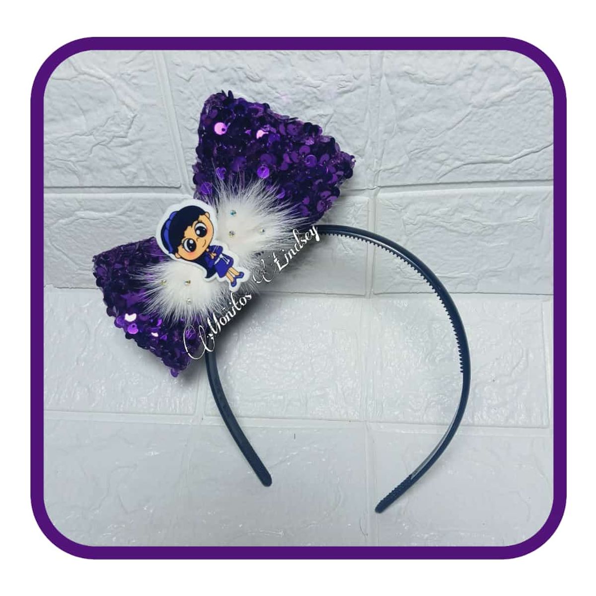 GENERICO - Vincha Morada - Moñitos Lindsey