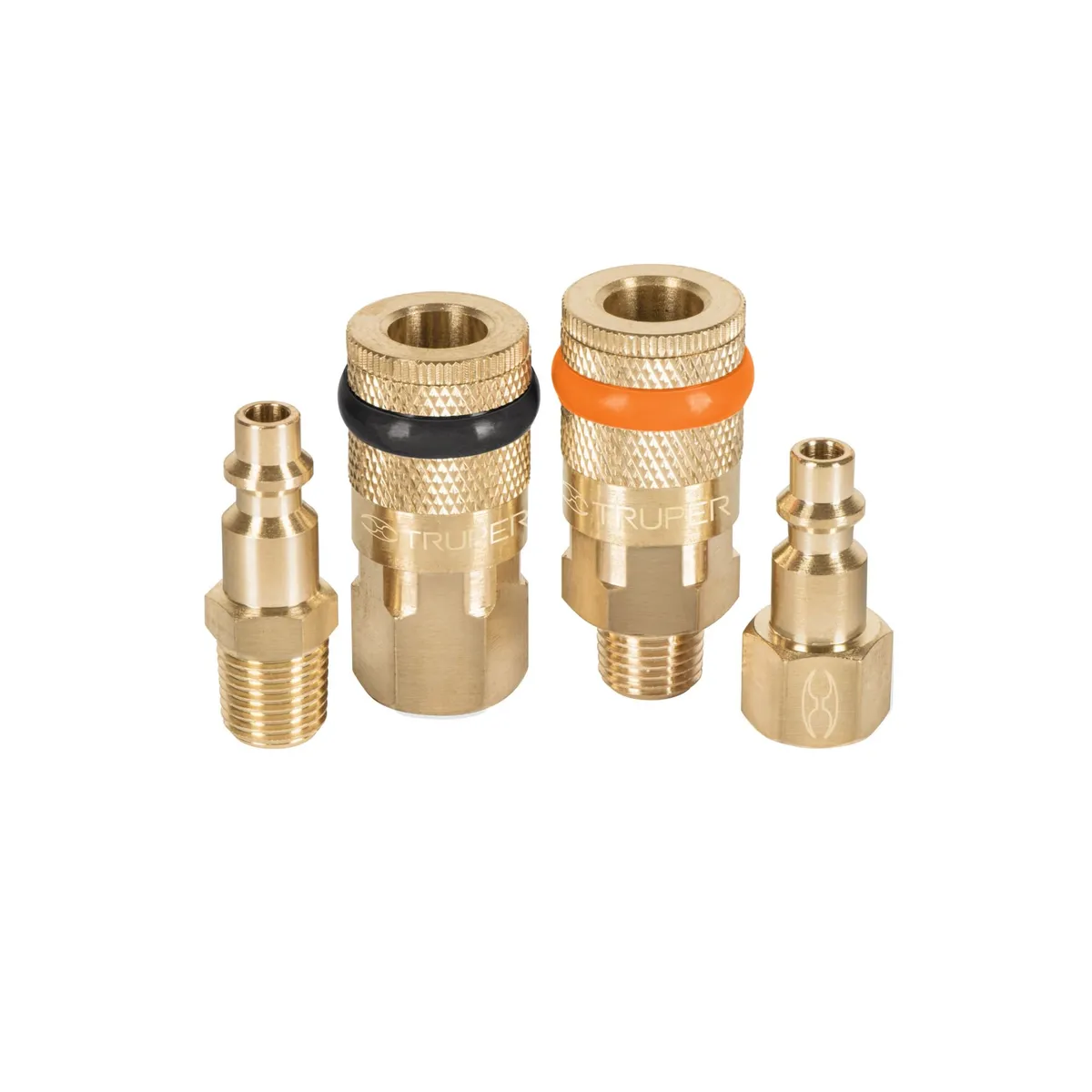 TRUPER - Manguera para comprensora 10m + 2 conectores rápidos + 2 coples