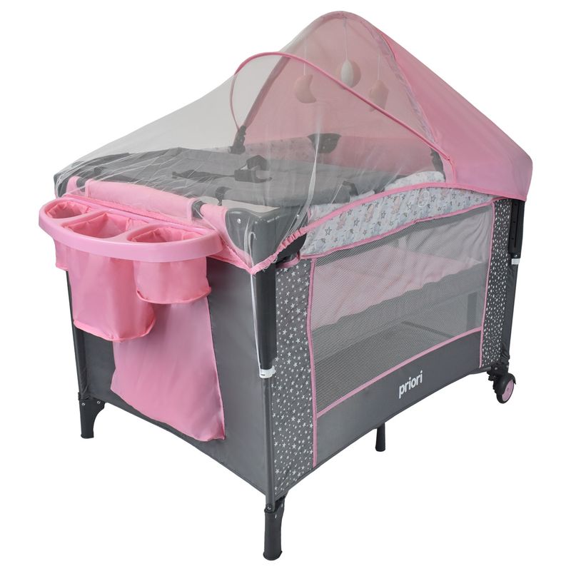 PRIORI - Cuna Corral Para Bebe Colecho Priori Ariel Octopus Rosa
