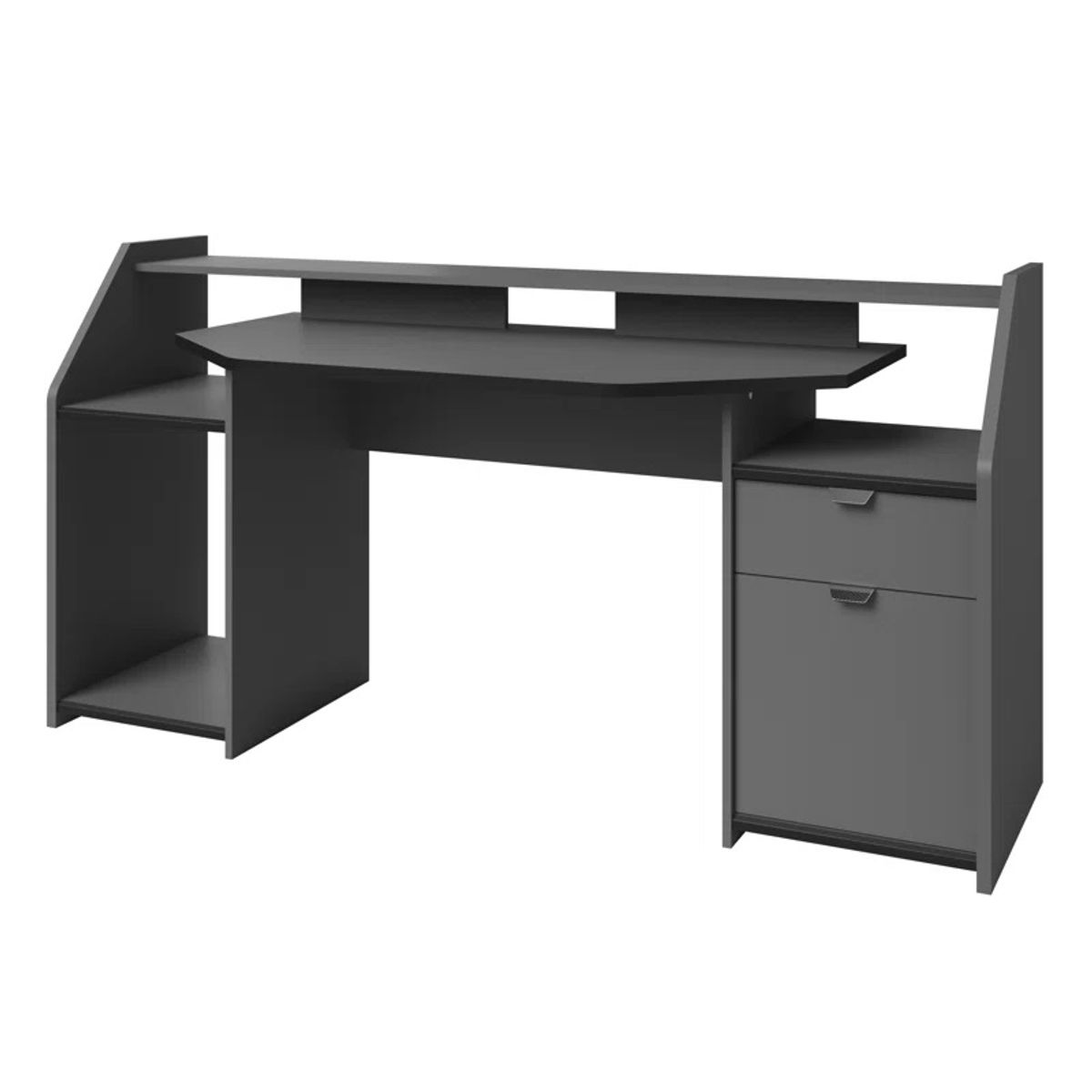 GENERICO - Escritorio Gamer Sabo Moderno - Gris Oscuro