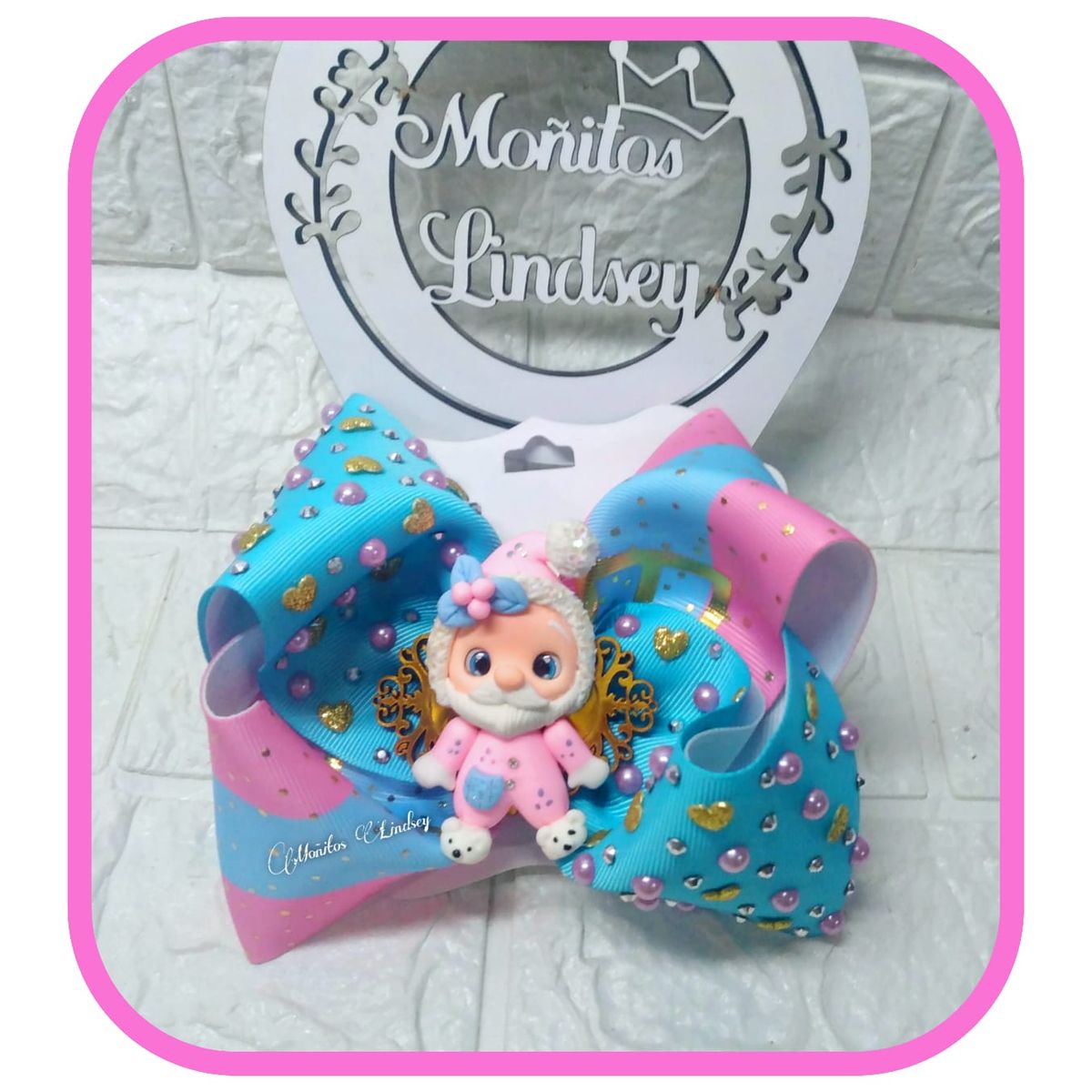 GENERICO - Maxilazo Boutique Rosa - Moñitos Lindsey