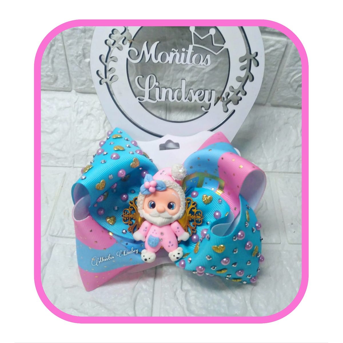 GENERICO - Maxilazo Boutique Rosa - Moñitos Lindsey