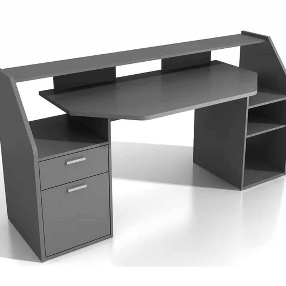 GENERICO - Escritorio Gamer Brook Moderno - Negro