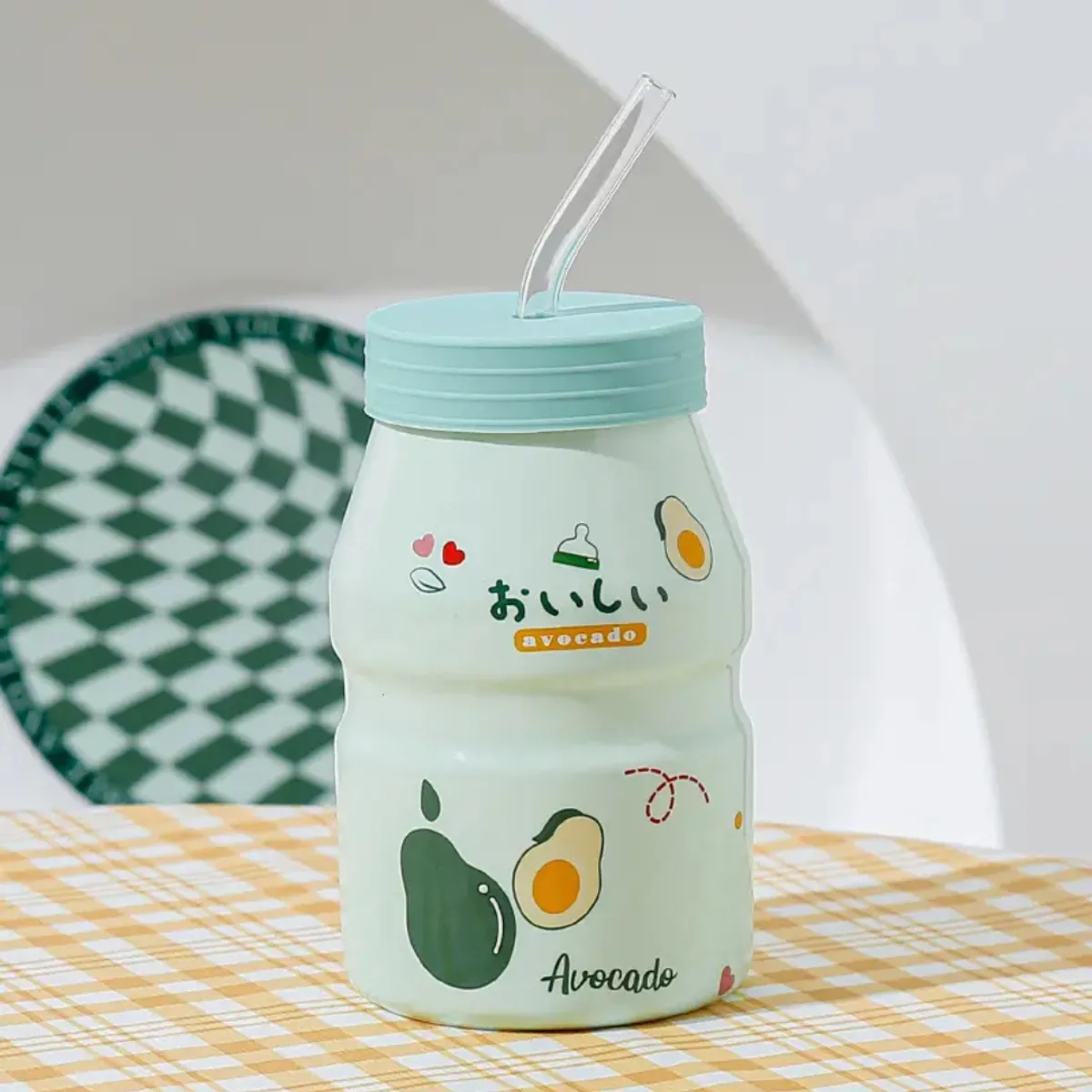 GENERICO - TAZA DE CERÁMICA ESTILO COREANO - AVOCADO