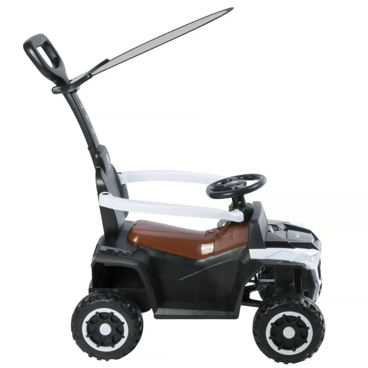 EBABY - Cuatrimoto Musical con Luces y Sombrilla EB351 Blanco