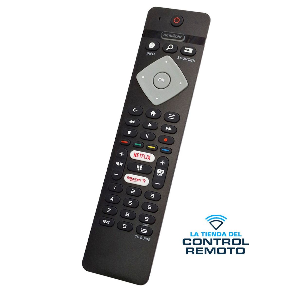 GENERICO - Control Remoto Con Ambilight para Philips Smart Tv